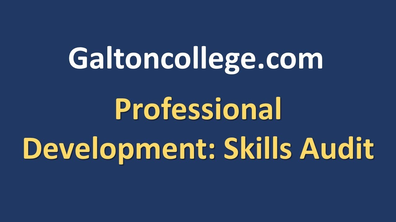 Professional Development: Designing a Skills Audit