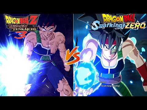 Tenkaichi 3 vs Sparking! Zero Bardock Supers and Ultimate
