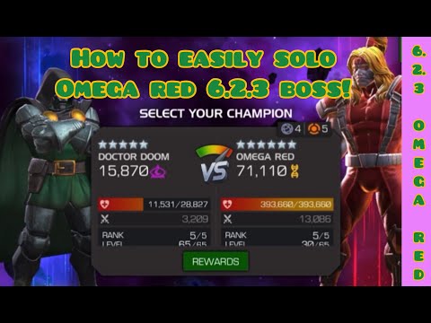 6.2.3 Omega Red Boss, how to easily solo him! Simple strategy for easy solo!