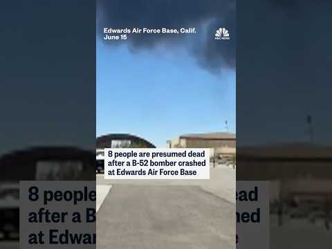 8 people are presumed dead after a B-52 bomber crashed at Edwards Air Force Base