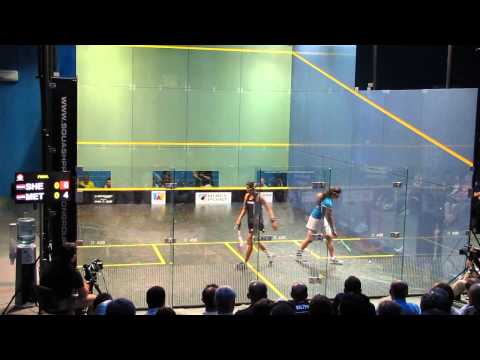 World Junior Squash Championships Wrocław 2013 Nour El Sherbini - Mariam Ibrahim Metwaly (Set I)