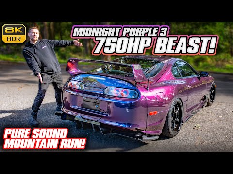750HP Supra with $30,000 Paint!! Mic'd Up Mountain Run! Big Turbo 2JZ