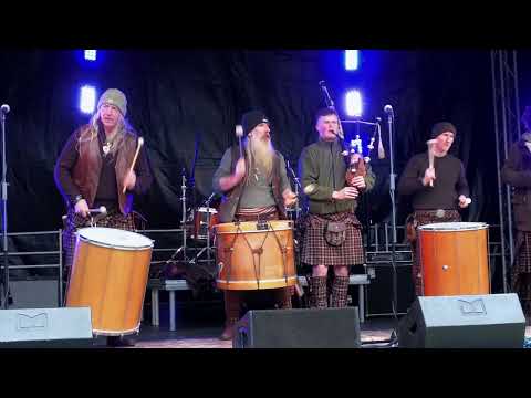 Clanadonia playing their "Scotland the Brave" mix during Perth's 2022 Robert Burns Celebrations