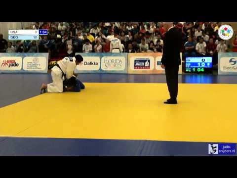 Judo 2013 World Championships Miami Cadets: Worthen (USA) - Mamardashvili (GEO) [-66kg]