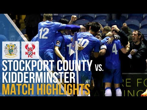 Stockport County Vs Kidderminster Harriers - Match Highlights - 29.12.2018