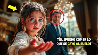 NIÑA MENDIGA PIDE MIGAJAS EN UN RESTAURANTE, CUANDO UN MILLONARIO LA OYE, HACE ALGO QUE IMPACTA...