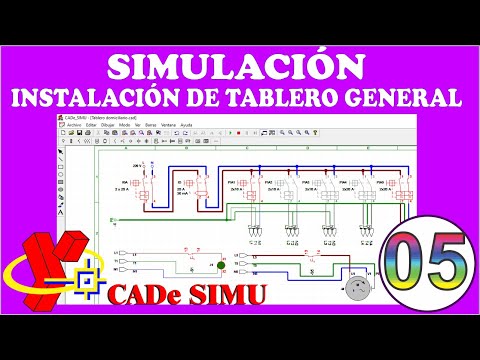 ✅ CADe SIMU gratis #05. Simulación de circuito de TABLERO GENERAL DOMICILIARIO.