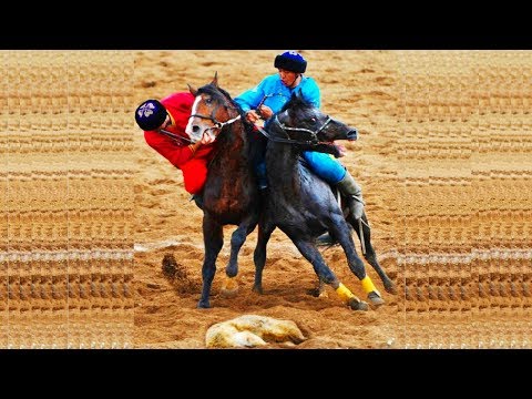 LAZER IS THE BEST HORSE OF KOKPAR ONE-ON-ONE | kokboru Highlights nomad Kazakhstan 2017