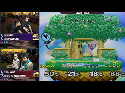Smash'N'Splash 4 LOSERS FINALS - CLG | SFAT + CLG | PewPewU vs C9 | Mang0 + FOX MVG | Mew2King