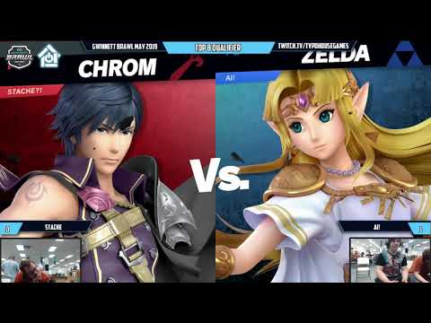 Gwinnett Brawl May 2019 - Stache(Chrom) VS Ai!(Zelda) - L. Top 8 Qualifer