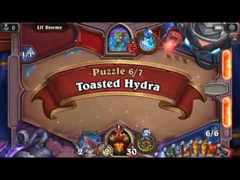Hearthstone The Boomsday Project Lethal Lil’ Stormy Puzzle Solution 6/7 Toasted Hydra