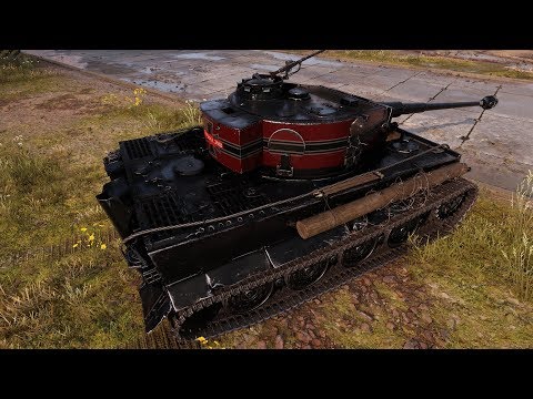 WoT Tiger I (skin) 5159 DMG 1860 EXP Kolobanov's & Pool- Pilsen