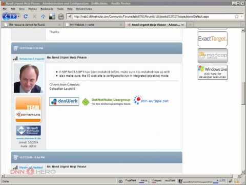 DotNetNuke Tutorial, Human friendly URL issue - second shot - Video #84