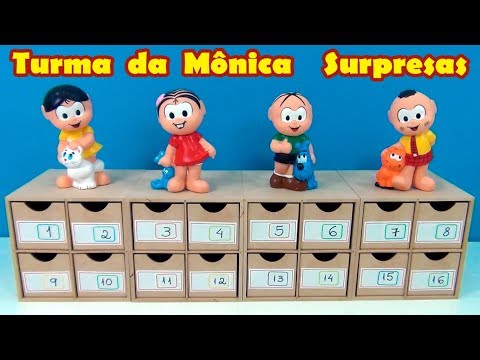 Turma da Mônica surpresas! Escolha duas gavetinhas e vamos brincar! #TurmadaMonica #brincadeiras