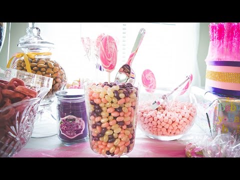 Creating a Candy Buffet for a Baby Shower!