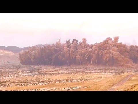 Iranian Military Detonates Massive Daisy Chain Of Explosives