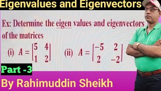 Download the video "Eigenvalues and eigenvectors of systems of linear equations part-3 by Rahimuddin Sheikh"