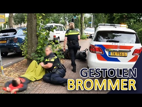 Politie | Gestolen scooter | Achtervolging | Op de vlucht | Gestolen motorblok | Gel blaster |