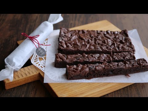 【めちゃめちゃ濃厚♡生チョコみたいな米粉のブラウニー】 簡単ラッピングでバレンタインにも | The Best  Chocolate Brownies