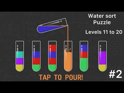 Water Sort Puzzle Game Solutions - Level 11 to 20 Gameplay #2 - YouTube