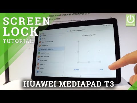 How to Set Screen Lock on HUAWEI MEDIAPAD T3 - Pattern & Password