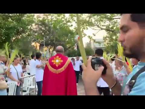 Domingo de ramos en la plaza de Baranoa