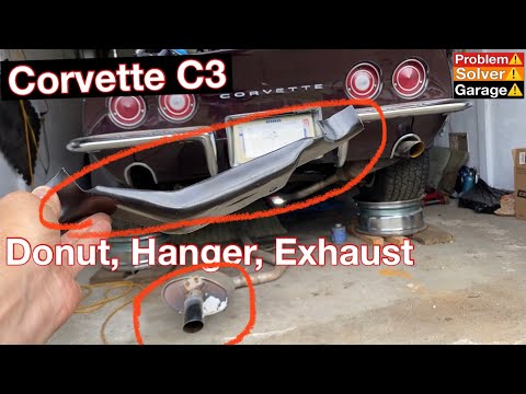 Corvette C3 exhaust, exhaust hanger, exhaust donut. How to install a Corvette C3 exhaust.