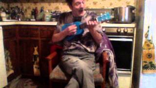 Drilling a Home on Uke, cover of George Harrison