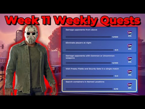 How to EASILY Complete Week 11 Weekly Quests - ALL Stages! #fortnite