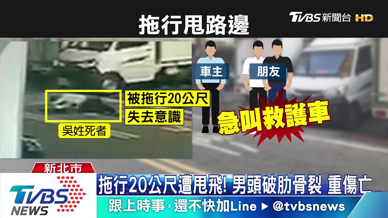 拖吊權利車爆口角！　男慘遭拖行　甩飛摔地亡