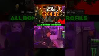 Mega win in Wanted Dead or a Wild Slot! Big Wins on streams! #casino #slots #bigwin