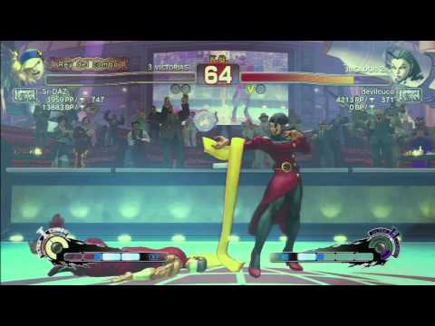 DevilCuco (Rose) vs Daz (Sagat / Yun) - Arcadia Fighter Online tournament #USF4