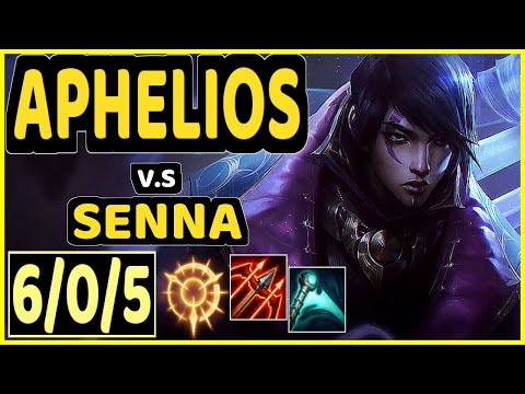 KLAUS (APHELIOS) vs SENNA - 6/0/5 KDA BOTTOM ADC CHALLENGER GAMEPLAY - BR