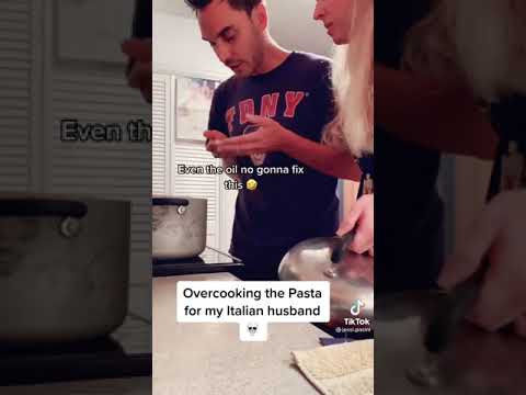 Overcooking pasta prank on Italian husband