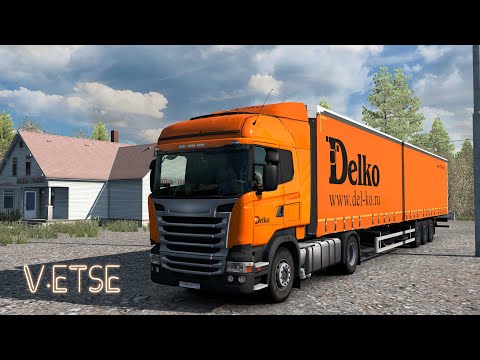ETS 2, устроился в ТК Delko на Scania R440,первый рейс Зеленоборский-Суоярви.
