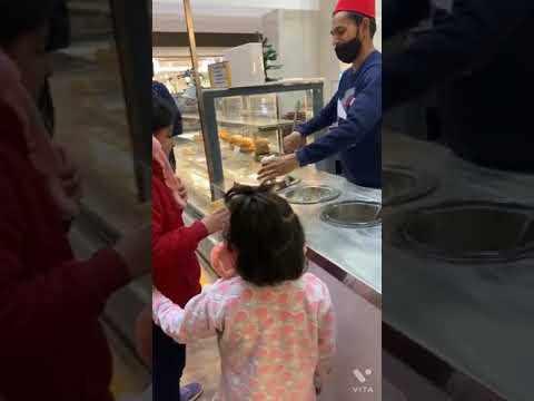 gone to mall and meet Turkish icecream