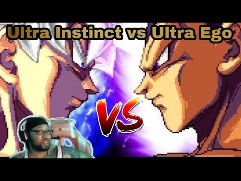 REUPLOADED Sprite Animation: [What-if] Goku Mastered Ultra Instinct vs Vegeta Ultra Ego Reaction