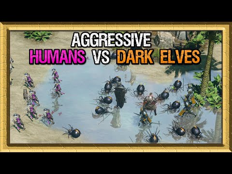 Humans(BestFriendEver) vs Dark Elves(Vic) Game 1 - Spellforce 3 Tournament #4 - Semifinals