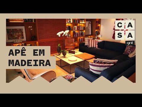 Conheça este APARTAMENTO carioca todo decorado em MADEIRA | Casa Brasileira