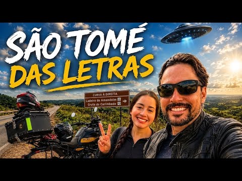 Conhecendo Minas DE MOTO |  Pôr do Sol em São Tomé das Letras e visita à Ladeira do Amendoim 