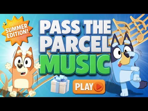 🎁 Bluey Pass the Parcel Music That Stops | Fun Bluey Birthday Party Game for Kids!