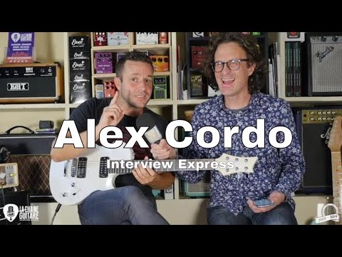 Alex Cordo interview express guitare à la main avec un shredder mélodique