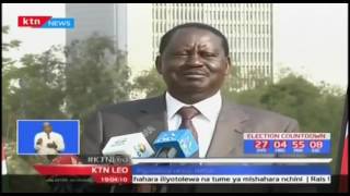 Mgombea urais kwa muungano wa NASA Raila Odinga akashifu chama cha Jubilee