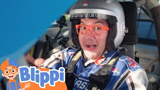 Blippi and Meekah Race! | Blippi - Learn Colors and Science