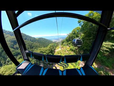 野沢温泉スキー場　グリーンシーズン　長坂ゴンドラリフト(下り線)　2021年 7月18日