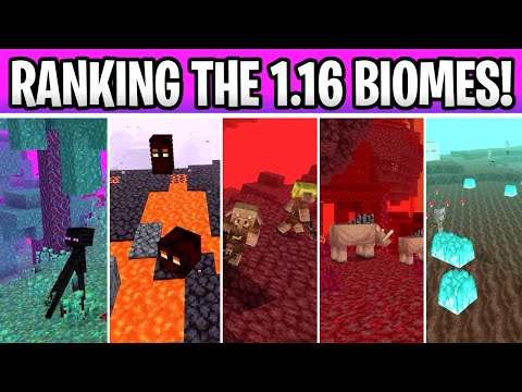 Minecraft 1.16 Ranking The Nether Update Biomes! Review & Showcase