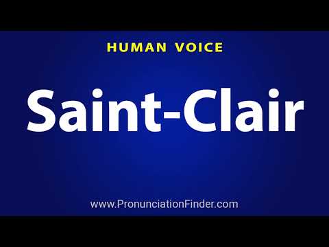 How To Pronounce Saint Clair