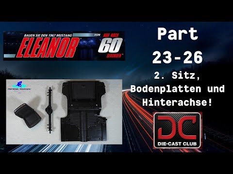 Eaglemoss 1967er Mustang ELEANOR Part 23 - 26 - 2. Sitz, Bodenplatten und Hinterachse!