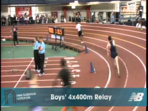 Boys 4x400m Heat 3 - New Balance Indoor Nationals 2011