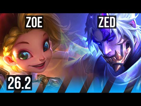 ZOE vs ZED (MID) | 74K damage, First Strike | BR Grandmaster | 26.2